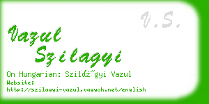 vazul szilagyi business card